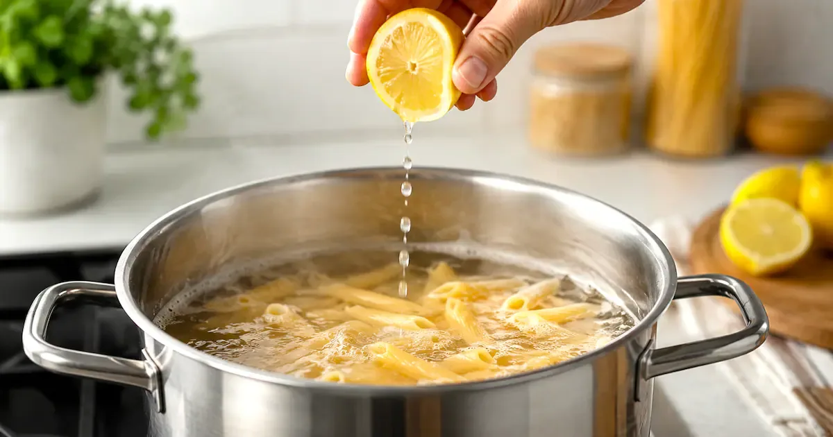 Proč kuchaři přidávají do vody na těstoviny citron? Zabráníte tím jejich slepení